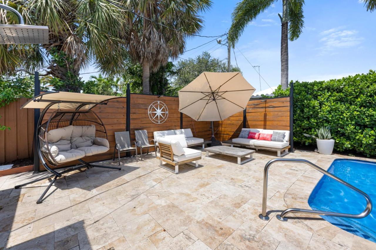 Palms Retreat! Giant Heated Pool-Hottub-Firepit-5Min2Beach-Pets-Ev Chgr Форт-Лодердейл Екстер'єр фото